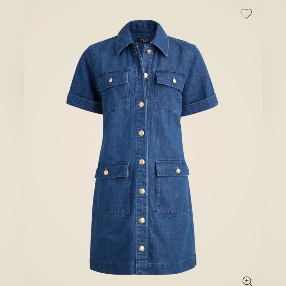 J. Crew Womens size Medium Denim Dress - so popular it sold out at J Crew!!!